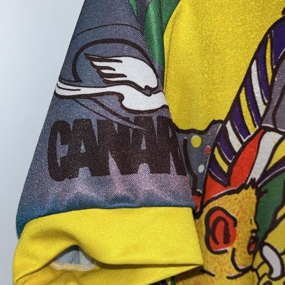 Canari Cycling Jersey Medium Short Sleeve Womens Bike Colorful Jungle Print M - Picture 5 of 6